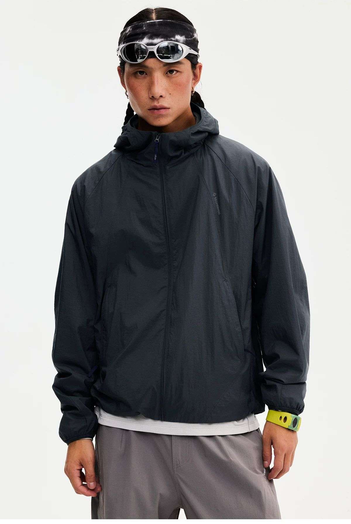 Ветровка NOTHOMME т-серая с капюшоном/подкладкой 26NOJK0221057