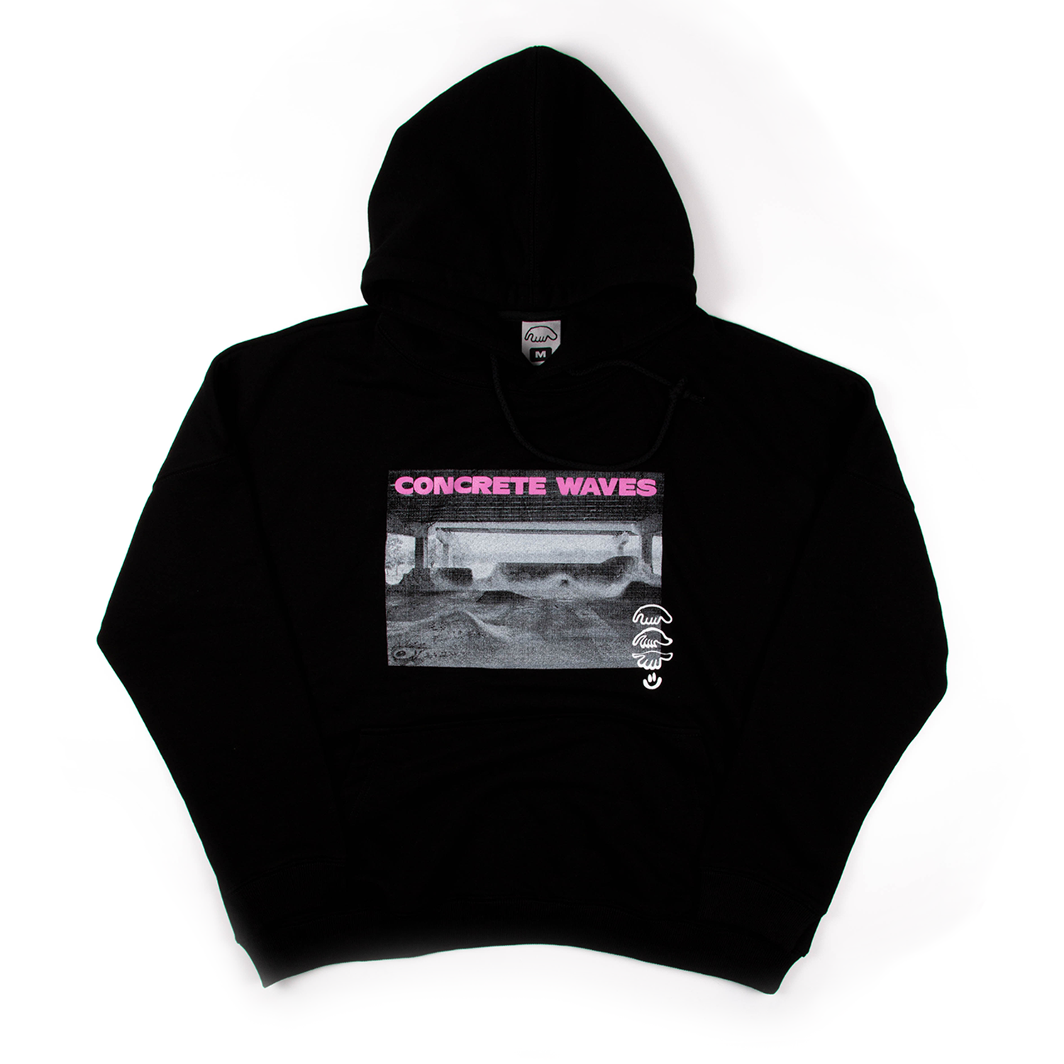 Толстовка ANTEATER Hoodie-Black-Waves — фото 1