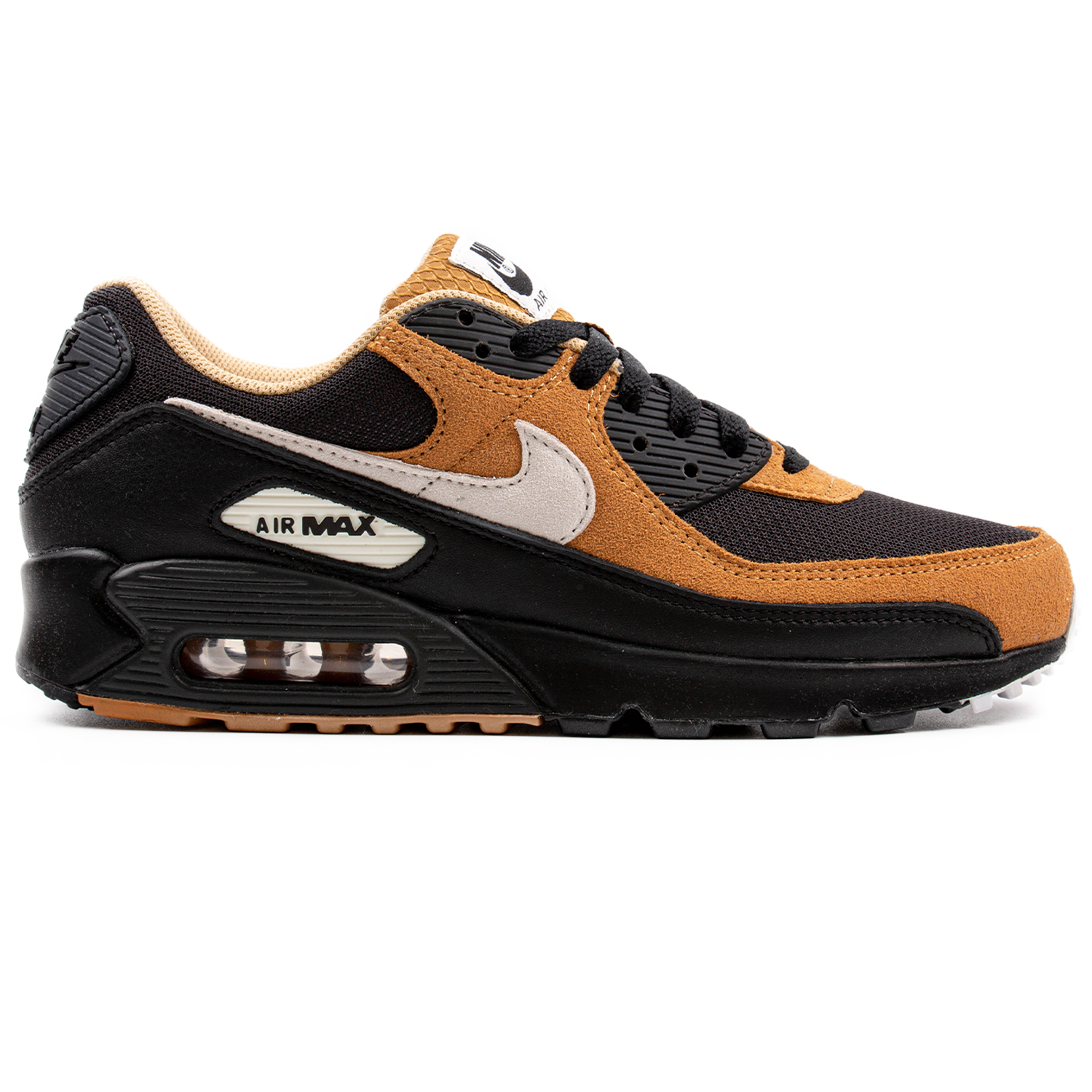 Кроссовки Nike Air Max 90 Black Elemental Gold DQ4071-003 — фото 1