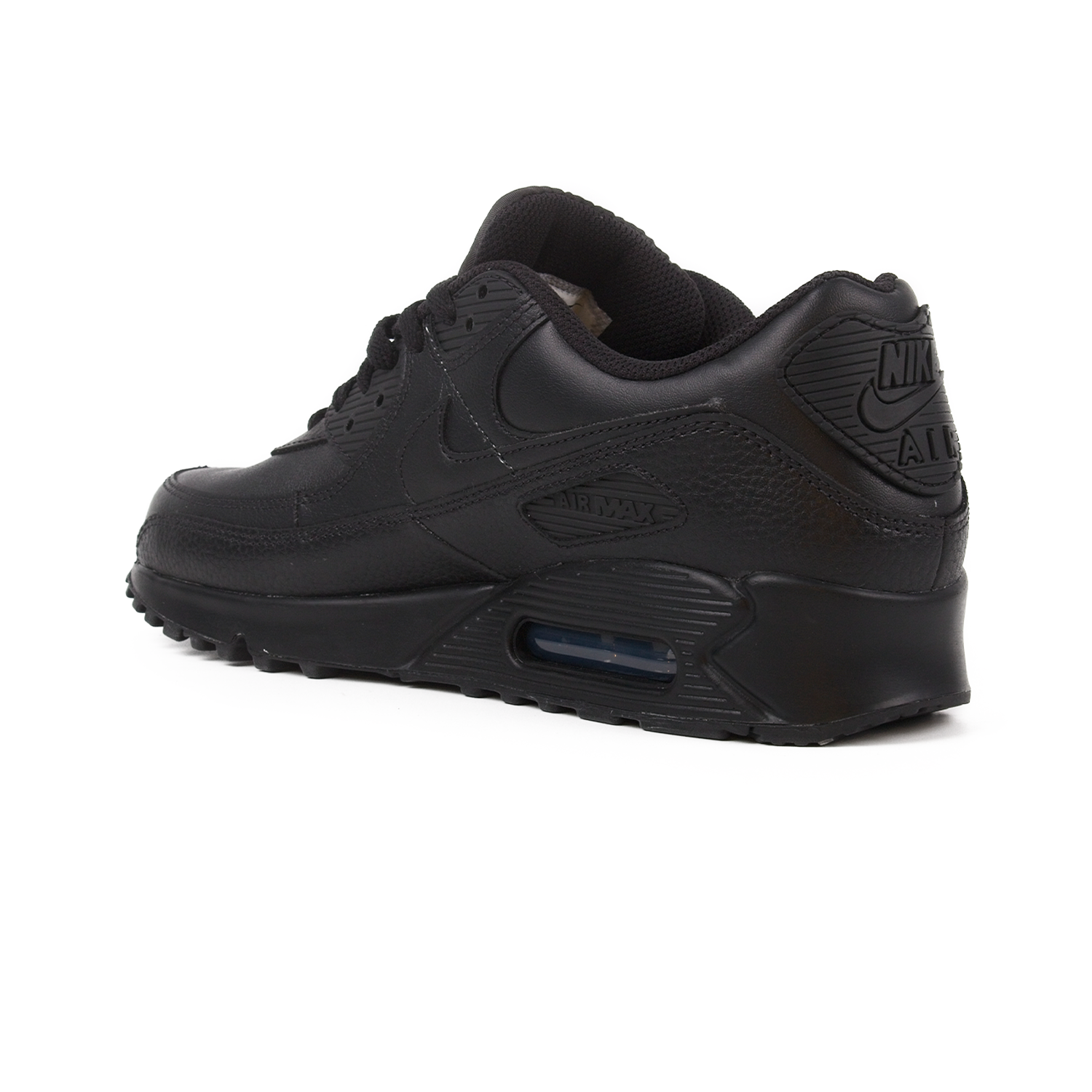 Кроссовки Nike Air Max 90 Leather Triple Black CZ5594-001 — фото 2