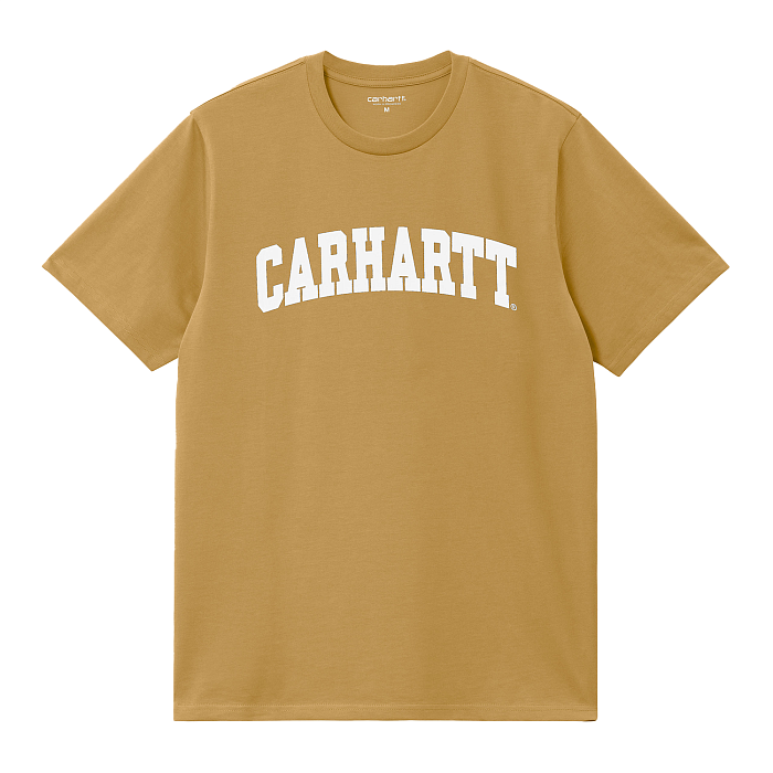Футболка Carhartt WIP I028990 bourbon/ белое лого