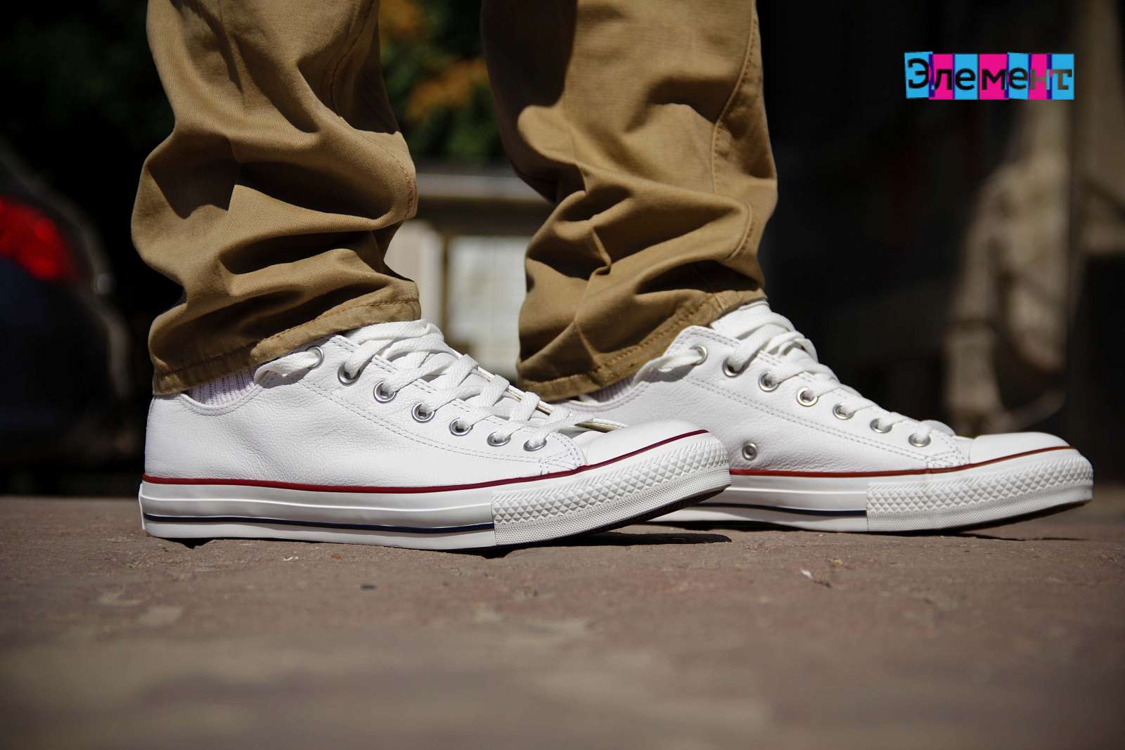 Кеды Converse Chuck Taylor All Star 132173 white кожа — фото 3