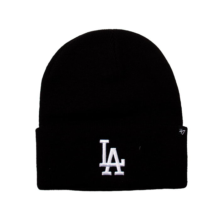 Шапка '47 Brand HAYMAKER CUFF KNIT Los Angeles Dodgers B-HYMKR12ACE-BK Black
