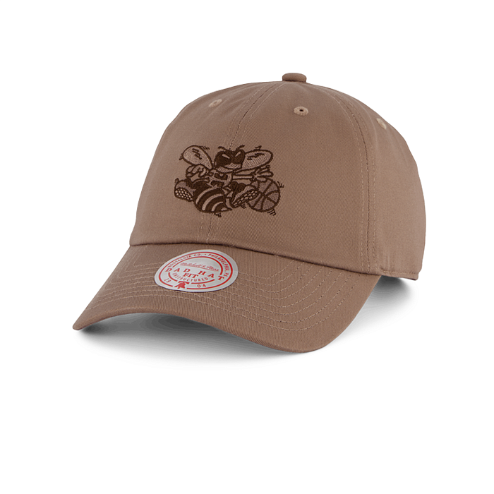 Бейсболка Mitchell&Ness TERRA STRAPBAC Charlotte Hornets HLUX5181-CHOYYPPPBROW-OS