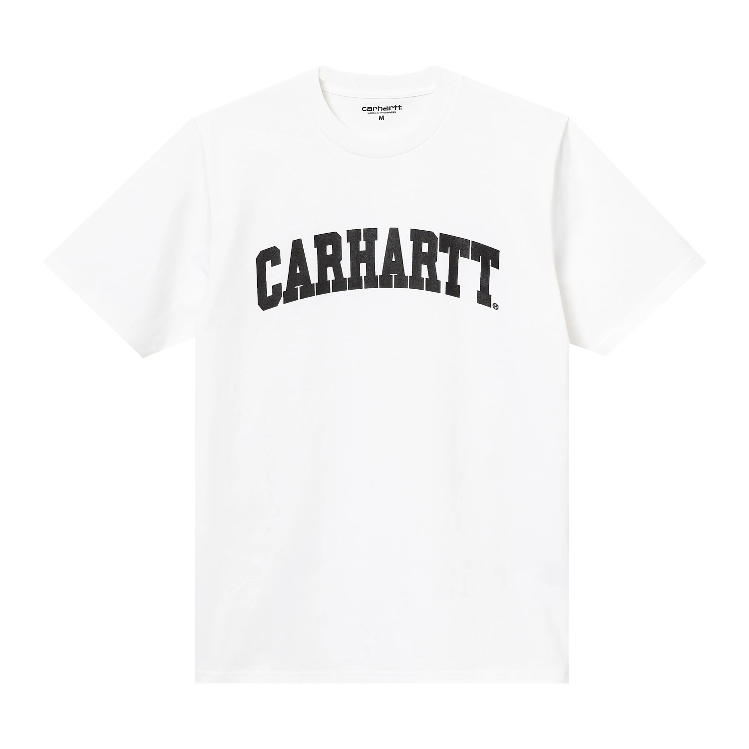 Футболка Carhartt WIP I028990 white/ черное лого — фото 1